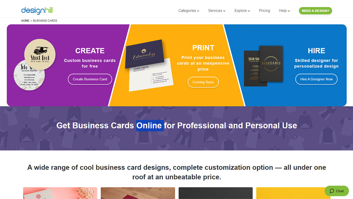 طراحی آنلاین کارت ویزیت-Designhill-Business-Card-Maker